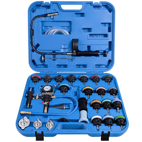 28pcs Universal Radiator Pressure Tester and Vacuum Type Cooling System Tester Kit