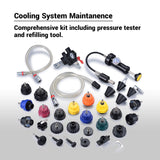 Cooling System Pressure Tester Adapter Kit Vacuum Coolant Refill Tool